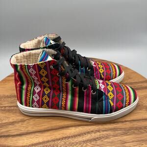 Inkkas Shoes Womens Size 9 High Tops Handmade Casual Aztec Comfort Sneakers